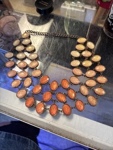 Vintage Huge Statement Bib Necklace - Picture 1 of 4