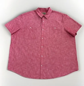 The Foundry Short Sleeve Button Up Shirt Men's 3XL 100% Cotton - Picture 1 of 12