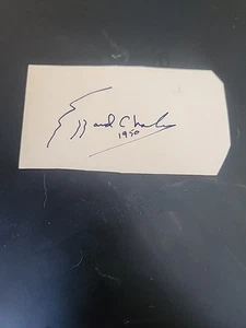 Ezzard Charles signierter Schnitt 1950 - Bild 1 von 1