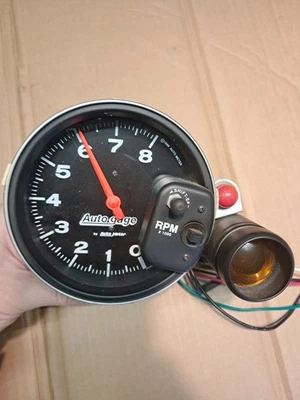 Autogage Autometer Analog Monster Shift-Lite 5" Tachometer 0-8,000 RPM - Image 1 of 4