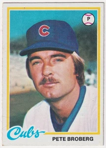 1978 Topps #722 Pete Broberg Chicago Cubs - Picture 1 of 2