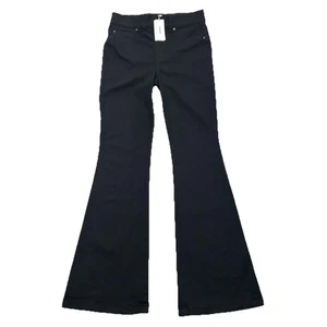 SPANX Flare Jeans Size M Petite Clean Black Pull On Stretch Denim 20326Q NWT - Picture 1 of 13