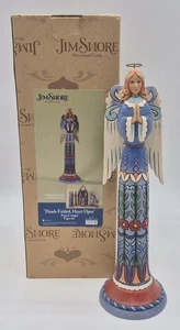 JIM SHORE Hands Folded Hearts Open Pencil Angel Figurine 13" - Picture 1 of 9