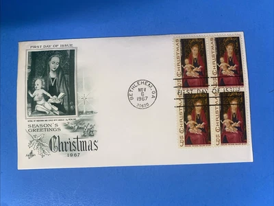 1967FIRST DAY COVER - 5c - CHRISTMAS 1967 - Image 1 of 2