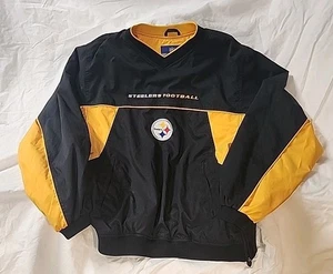 Rompevientos/jersey Reebok NFL Pittsburgh Steelers para mujer talla mediana negro y dorado - Imagen 1 de 7