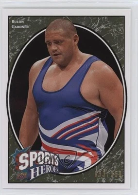 2008 Upper Deck Football Heroes Sports Heroes Green /350 Rulon Gardner #258 - Image 1 of 2