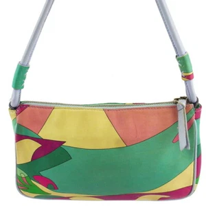 EMILIO PUCCI Shoulder Bag Petit (Pattern) Leather Authentic USED G1480 - Picture 1 of 9