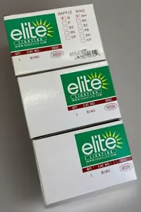 3 Elite Lighting B1401WH 4" Adjustable Gimbal Trim Baffles Trim Can Lights White - Picture 1 of 5