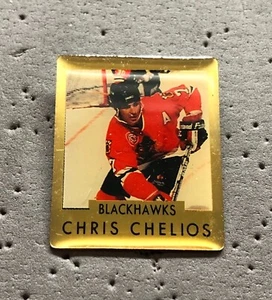 Chicago Blackhawks Chris Chelios NHL Hockey Pin - Imagen 1 de 2