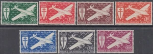 FR EQUATORIAL AFRICA Sc# C17-23 CPL VLH SET of 7 AIRMAILS, AIRPLANES - Picture 1 of 1
