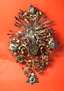 Reliquie Eindrucksvoller filigraner Reliquienschrein der Heiligen Teresa Avila aus Silber aus dem 18. Jahrhundert - Bild 1 von 14