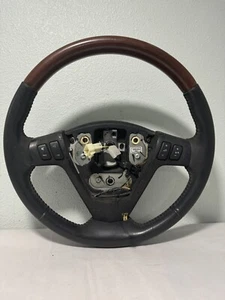 Volante Cadillac SRX 2004 2005 2006 2007 OE NEGRO madera envoltura de cuero - Imagen 1 de 13