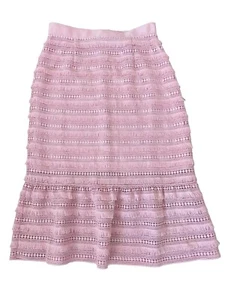 Alannah Hill "Weekends in Capri" Pink Tiered Lace Skirt, Sz 12, WORN ONCE - Picture 1 of 5