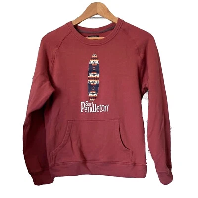 Surf Pendleton Pullover Crewneck Sweat Shirt Women's S Brick Red Outdoor Hiking - Image 1 of 4