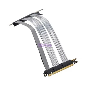 PCIE 4.0 Extension Cable 16x Shielded High Speed GPU Riser Cable 90 Degree 30CM - Picture 1 of 15