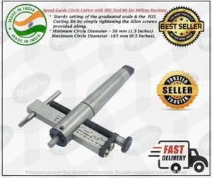 New Speed Guide Circle Cutter with HSS Tool Bit for Milling Machine Hand Tools - Picture 1 of 30