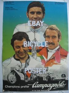 Fahrradposter seltene Champions Prefer Capagnolo Merckx Harley Davidson Ferrari  - Bild 1 von 10