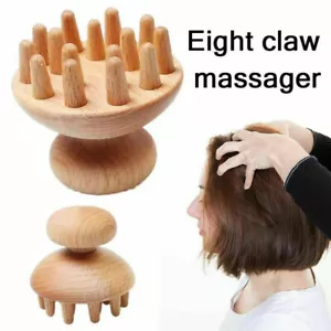 2PC Massage Cellulite Gua Sha Body Muscle Pain Relief Wood Therapy Drainage Tool - Picture 1 of 11