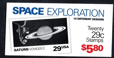 US Scott #BK192, Complete booklet, "Space Exploration". - Image 1 of 2