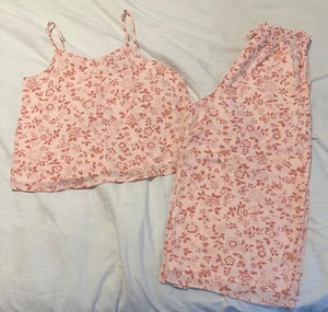 Janie & Jack Pink Floral Set Top and Capris EUC Size 14 - Picture 1 of 2