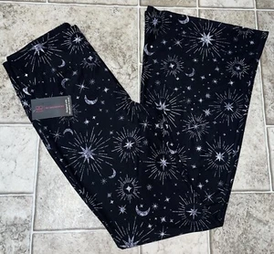 NWT Womens No Boundaries Black Celestial Print Flare Bell Bottom Pants Lg 11-13 - Picture 1 of 12