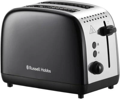 Russell Hobbs, Stainless Steel 2 Slice Toaster, Black, 26550 - Image 1 of 4