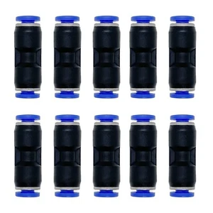 zjxed 1/8" OD x 1/8" OD Pneumatic quick Connector Push to Connect fittings St... - Picture 1 of 3