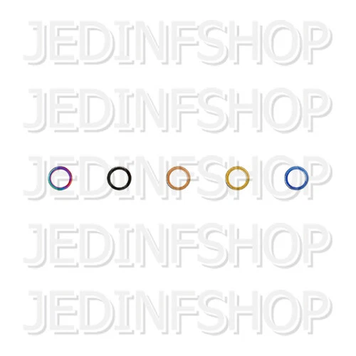 Aro de anillo de segmento - Pieza con bisagras clicker | 1,2 mm (16 g) - 8 mm | Titanio anodizado Foto 1 de 1