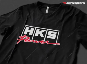 Driver Apparel HKS Shirts & Hoodies HKS Power Logo Turbo Supra Skyline GTR A80 - Picture 1 of 11