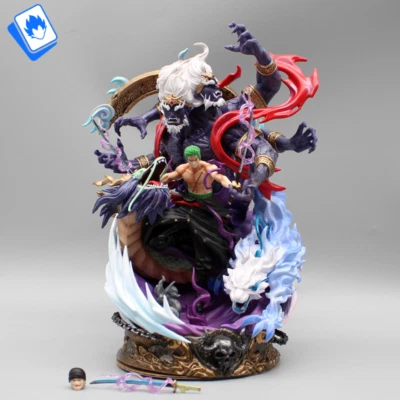 Action Figure One Piece Roronoa Zoro 22cm STATUA DA COLLEZIONE Anime - Immagine 1 di 4