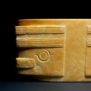Rare Chinese Jade Cong Liangzhu Culture B.C.3300-2300 - Picture 1 of 10