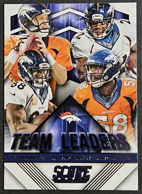 2015 Score Team Leaders #25 Von Miller Thomas Peyton Manning Denver Broncos HOF - Image 1 of 2