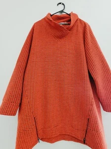Virtuelle By Taking Shape Plus Size XS 14-16 Black Orange Stretch Jersey New - Picture 1 of 7