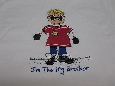 Fruit Of The Loom " I'm The Big Brother " White T-Shirt Size 14 / 16 BRAND NEW - Image 1 of 4