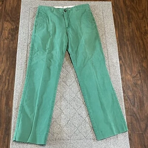 Boden Pants Mens Size 34X31 Green Flat Front Chino Golf Outdoor Cotton Preppy - Picture 1 of 9