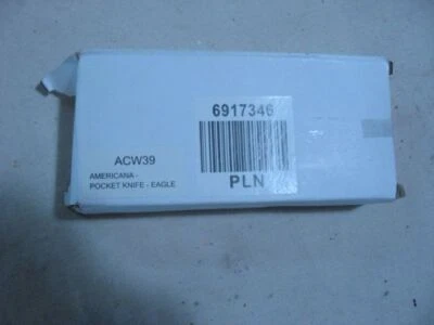 UNIDENTIFIED - AMERICANA (1) BLADE LOCKING POCKET KNIFE - NIB - STAINLESS STEEL - Image 1 of 4