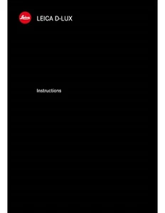 Leica D-LUX (TYPE 109) Camera printed Instruction Manual User Guide A5 302 PAGES - Picture 1 of 1