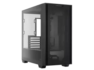 ASUS A21/BLK// Micro ATX Computer Case Steel / Plastic / Tempered Glass-Black - Picture 1 of 5