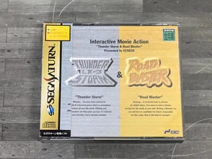 Sega Saturn THUNDER STORM y ROAD BLASTER Columna con Manual Obi Usado - Imagen 1 de 4