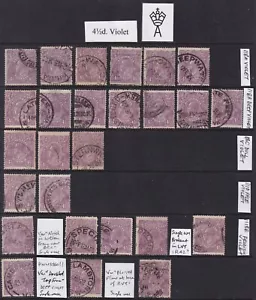 Australia KGV 1924, 4&1/2d Violet, Single Wmk, stock Album page, Used (26). - Imagen 1 de 1