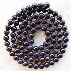 Natural 4Mm 6Mm 8Mm 10Mm 12Mm Blue Sandstone Round Gems Loose Beads 15