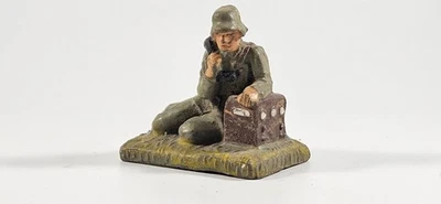 Винтажный немецкий оператор радиосвязи Lineol Elastolin Durso времен Второй мировой войны - Изображение 1 из 4