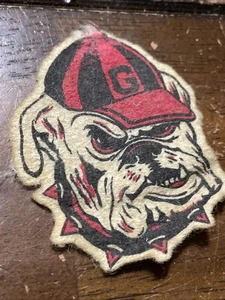 Parche de fieltro vintage University Georgia Bulldogs - Imagen 1 de 3