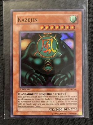 Yu-Gi-Oh Kazejin PMT-S026 1st Edition Super Rare Card (Spanish) MRD-026 MINT - Image 1 of 2