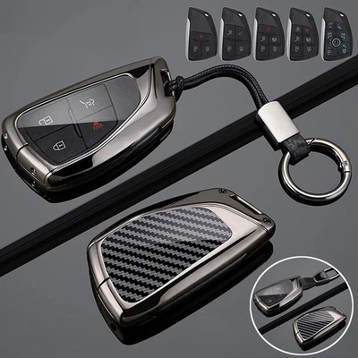 Zinc Alloy TPU Car Remote Key Fob Case Cover Bag For GMC Yukon XL Denali Sierra - Image 1 of 4