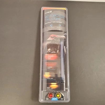 Nuevos TIPOS Luz Trasera Motocicleta Barra LED Hiperbrillante Fácil Instalación Resistente a la Intemperie Foto 1 de 4