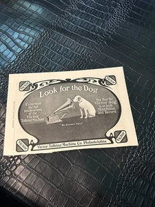 REVISTA ANUNCIO DE PRINCIPIOS DE 1900 #A6-115 - FONÓGRAFO RCA VICTOR - BUSCA AL PERRO - Imagen 1 de 1