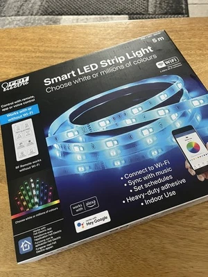 FEIT Wireless Smart Colour LED Strip Light with Remote Control Tape Light- New - Image 1 of 2
