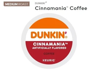 🆕☕ Dunkin Donuts Cinnamania Keurig Coffee K-cups Medium Roast - Picture 1 of 1