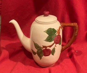 Vintage Gladding McBean Franciscan APPLE Dinnerware Long Spout Coffee Pot & Lid - Picture 1 of 7